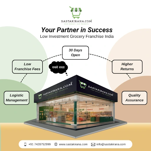 Modern grocery store with Franchise Advantage